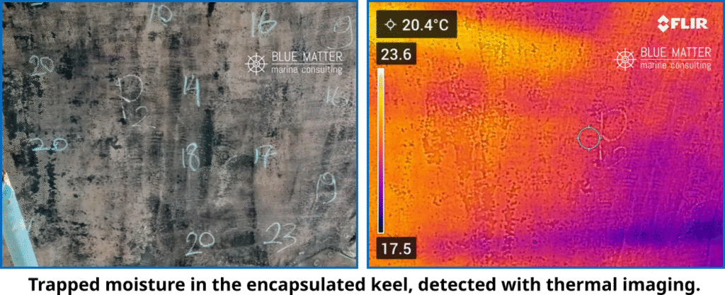 Marine Survey trapped moisture subtitle