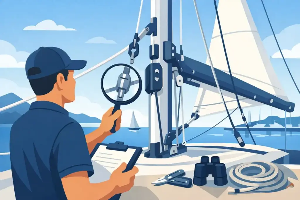 Sailing Yacht Rig Inspection: What Matters
