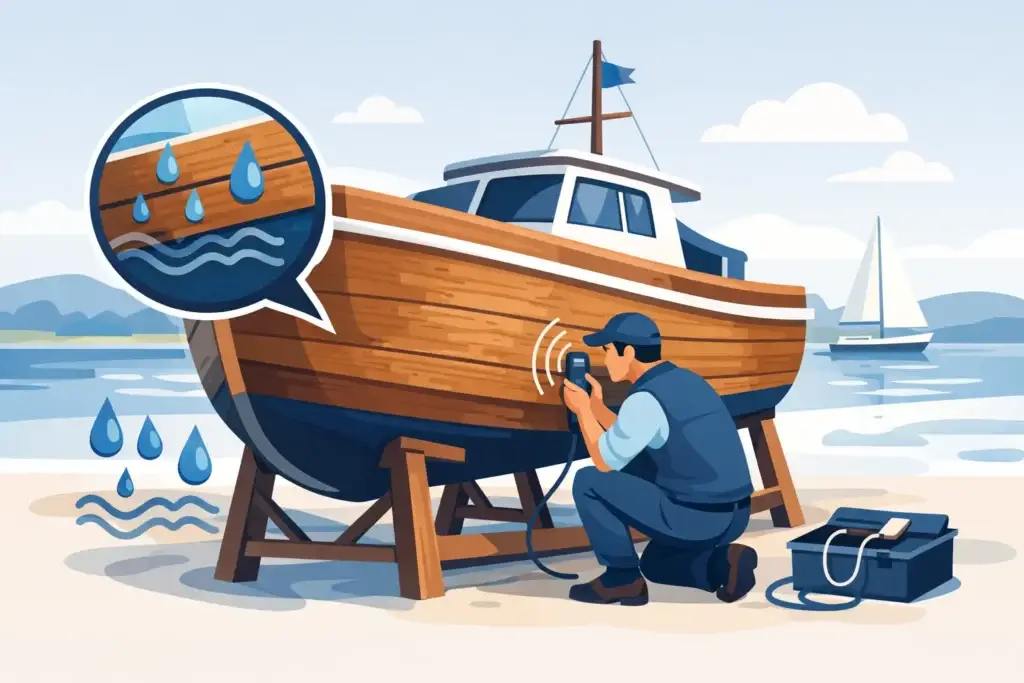 Wooden Boat Moisture Inspection Explained