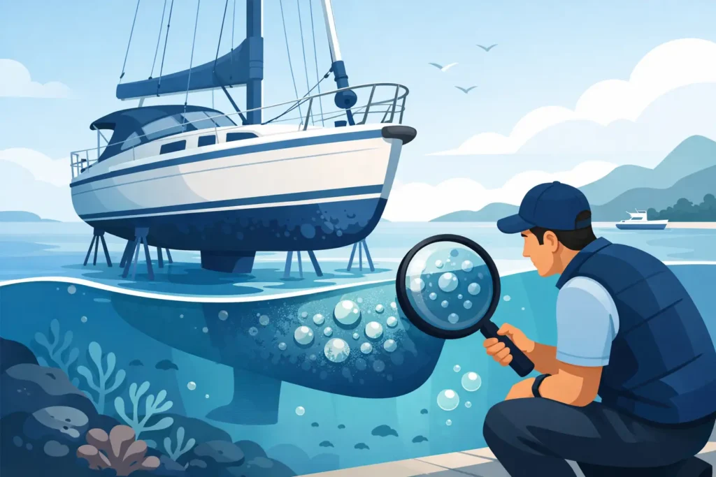Can Marine Surveys Find Osmosis Damage?